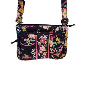 Vera Bradley “Ribbons” Little Hipster Crossbody Size: 10”X7”X2”